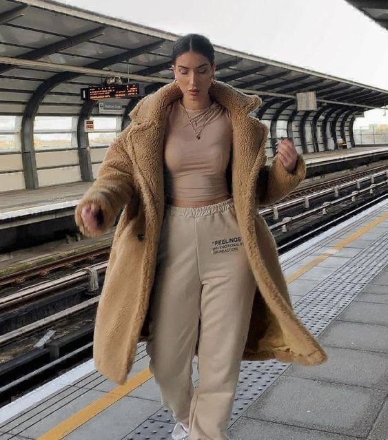 шуба teddy bear max mara,зимняя мода,шуба тедди,шубка тедди