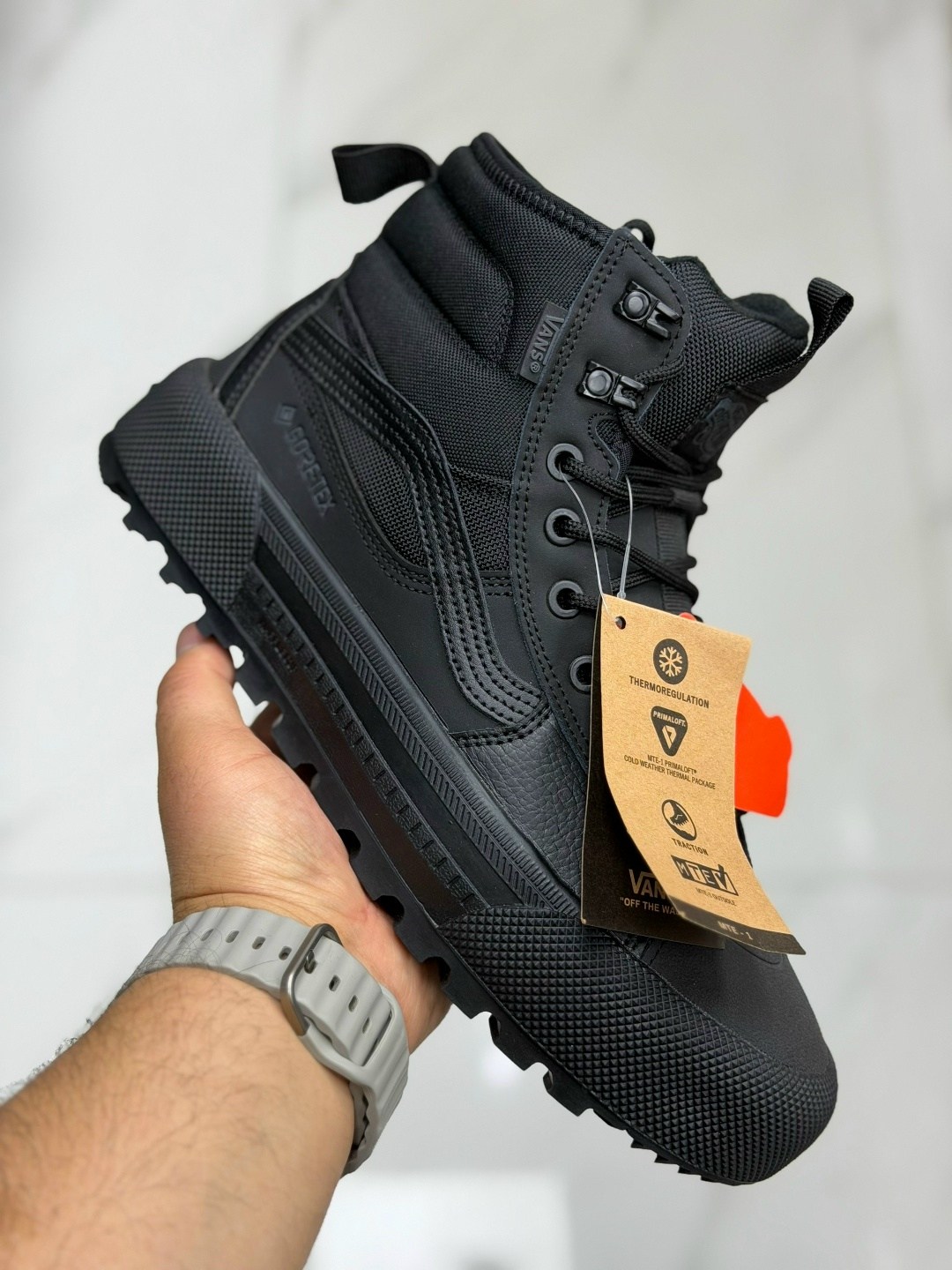 ,кроссовки мужские vans,кроссовки зимнее,кроссовки sk8-hi gore tex mte 3 vans коричневый,ботинки vans
