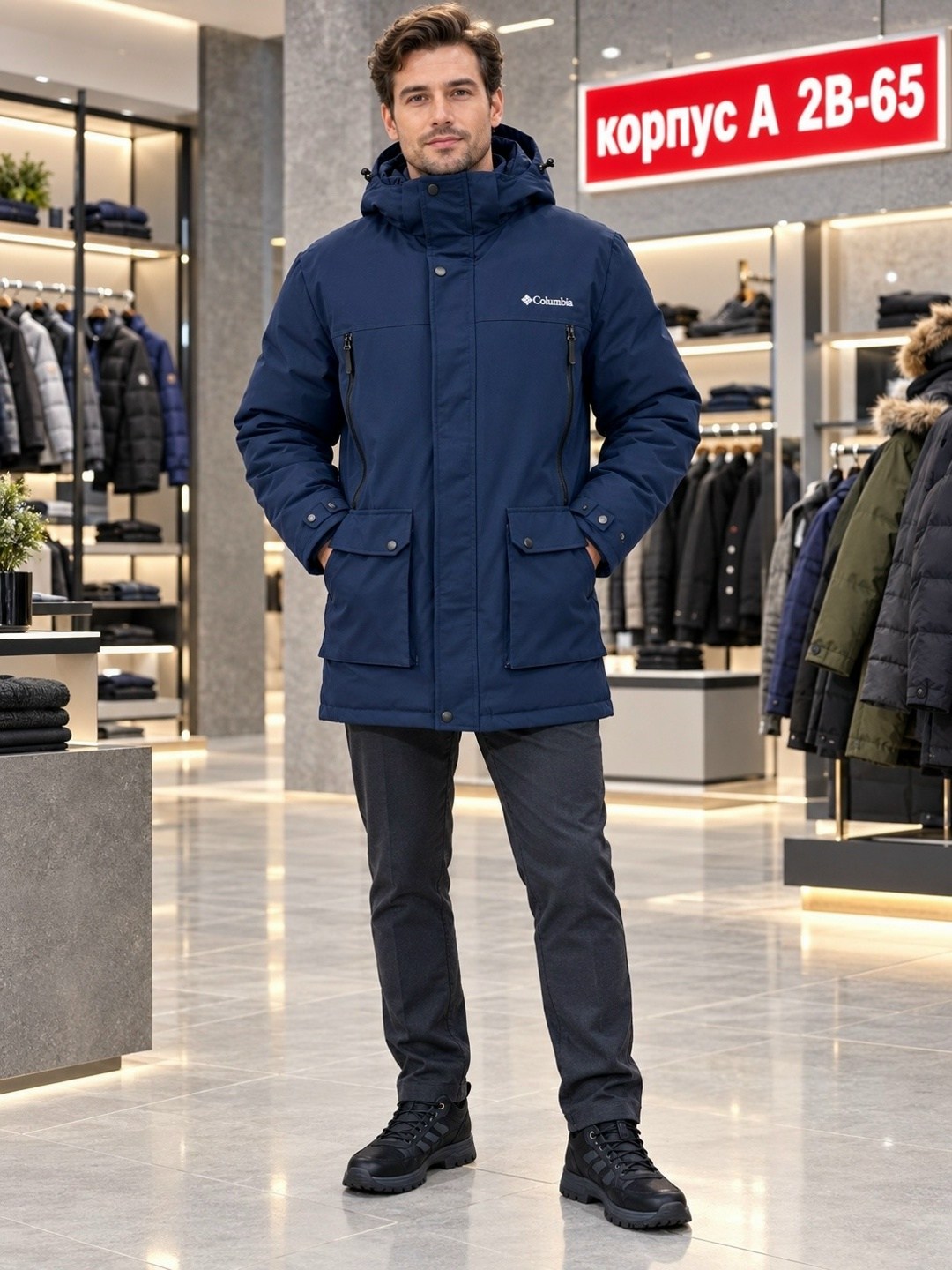 куртка утепленная мужская columbia rugged path parka черный,куртка мужская зимняя columbia,мужская зимняя куртка,куртка зимняя удлинённая columbia,мужская куртка columbia
