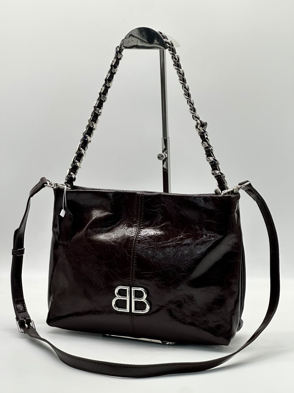 сумка женская balenciaga,сумка balenciaga,баленсиага сумка,сумка,кожаная сумка через плечо monaco среднего размера balenciaga черный