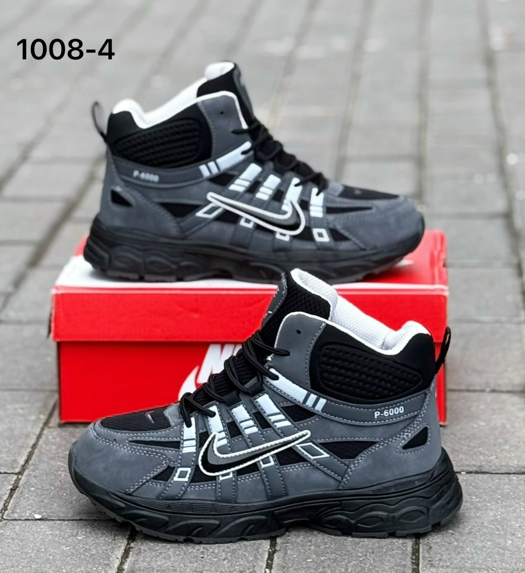 зимние кроссовки nike p-6000 high,кроссовки зимние nike,кроссовки мужские зимние nike,кроссовки зимние nike p-6000 high серые,nike p-6000 high grey black зимние