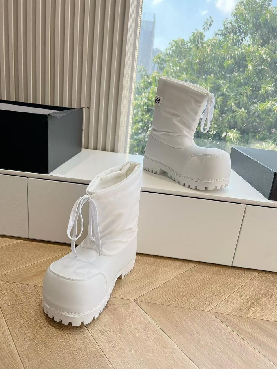 ботинок,сапоги белые аляски,ботинок balenciaga,,ботинки balenciaga аляска утепленные двойной слой подошва