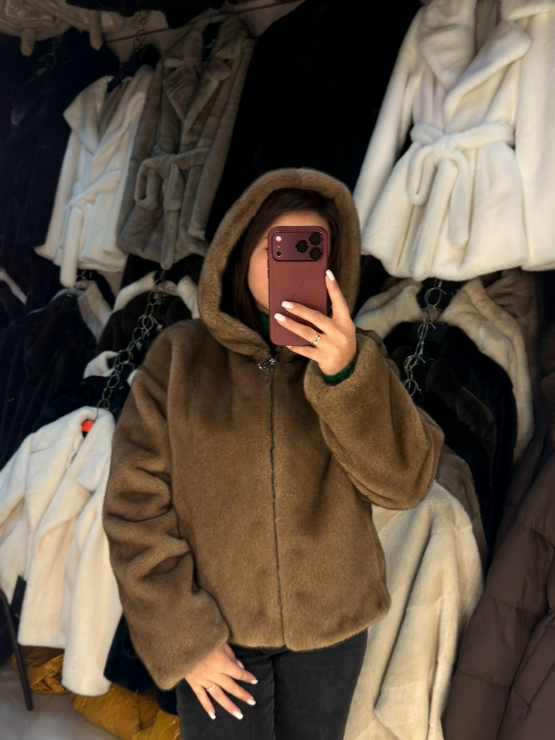 шуба искусственная экошуба зимняя с капюшоном (oversize) n&t store,шубка экомех,шуба женская,шуба искусственная,шуба искусственная экошуба зимняя с капюшоном (oversize)