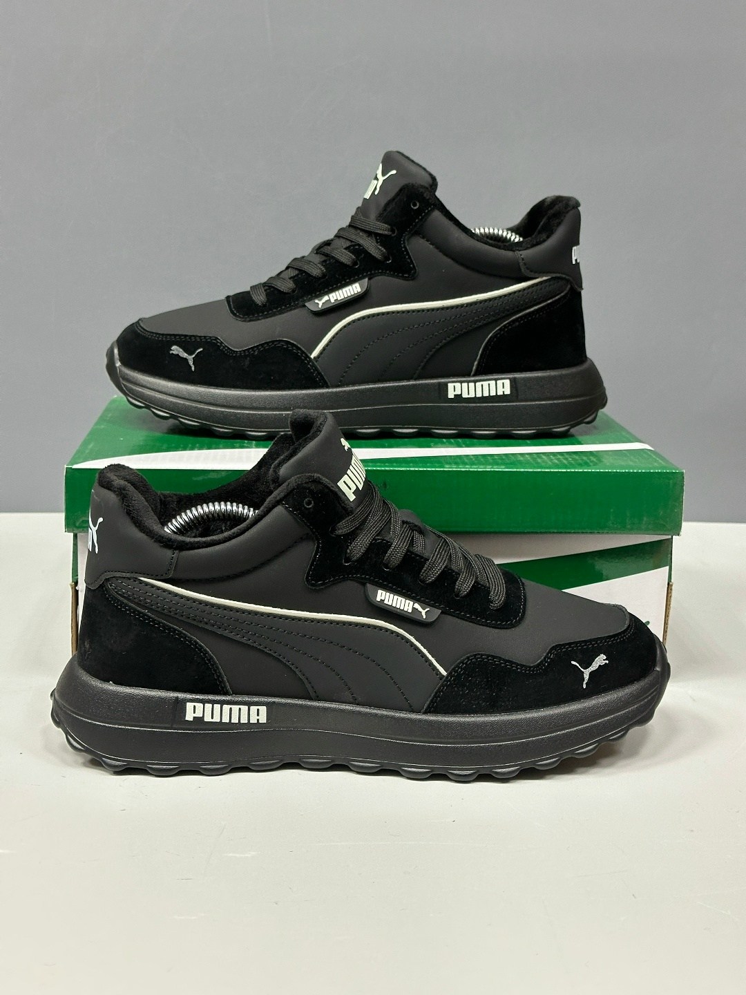 зимние кроссовки мужские "puma",мужские зимние кроссовки с мехом puma,мужские кроссовки puma,мужские зимние кроссовки,кроссовки puma зимние