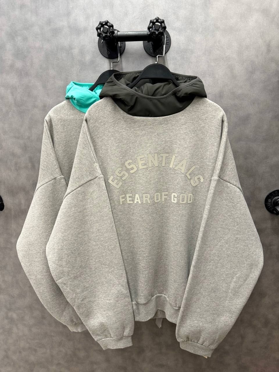 fear of god essentials,свитшот мужской повседневный fear of god essentials цвет: серый размер: m,jacob sartorius sweatshirt,серый свитшот,свитшот толстовки