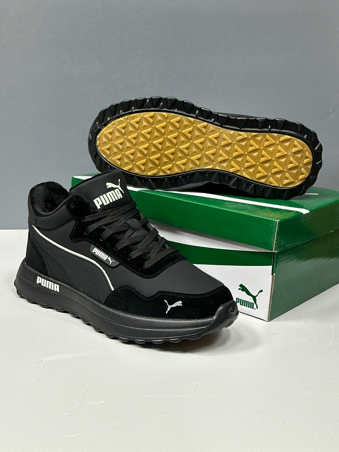зимние кроссовки мужские "puma",мужские зимние кроссовки с мехом puma,мужские кроссовки puma,мужские зимние кроссовки,кроссовки puma зимние