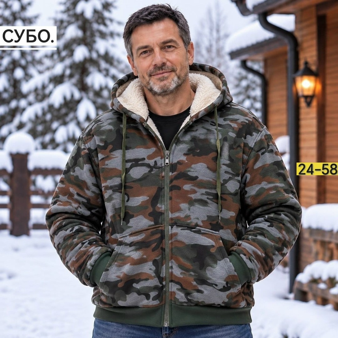 флисовая куртка,мужская зимняя куртка с камуфляжным принтом,толстовки на меху,мужская куртка на флисе,теплая куртка