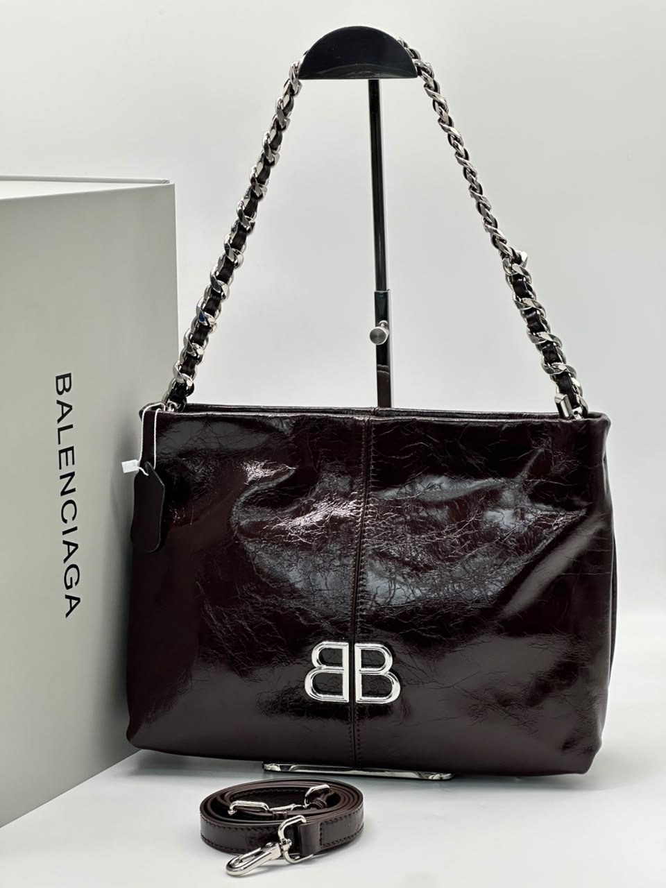 сумка женская balenciaga,сумка balenciaga,баленсиага сумка,сумка,кожаная сумка через плечо monaco среднего размера balenciaga черный