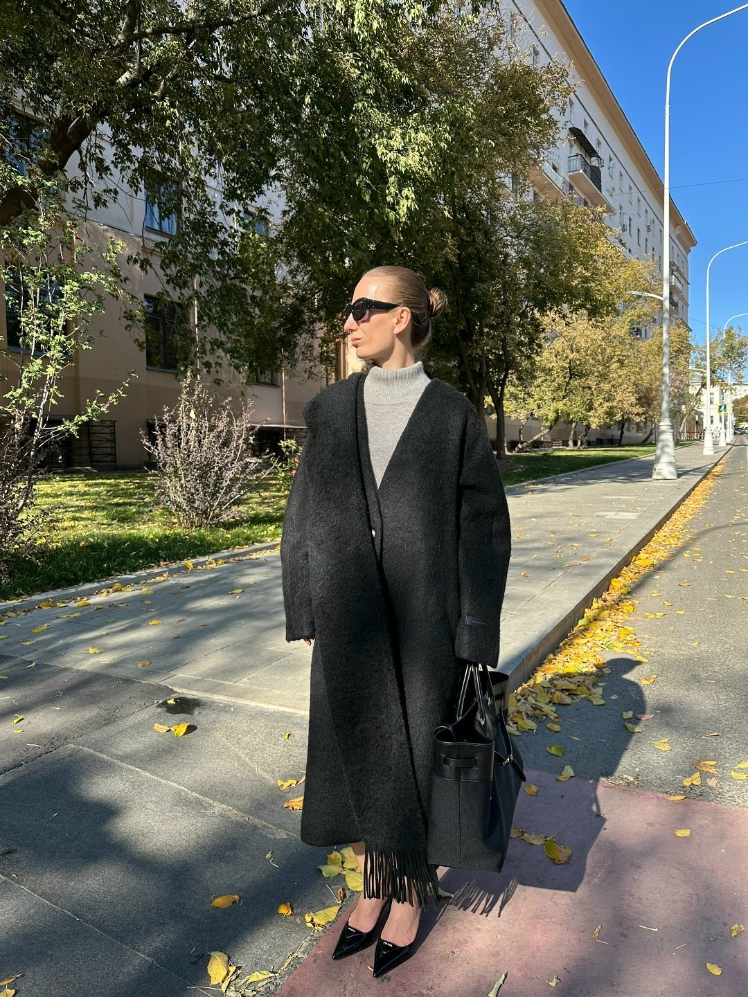 пальто оверсайз,мода стиль,серое пальто,черное пальто
