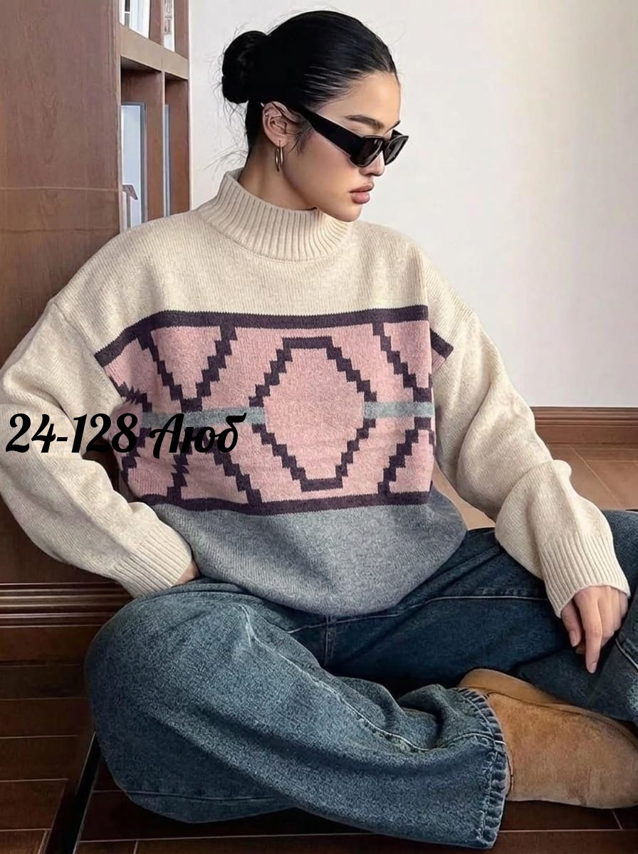 свитера женские,свитер оверсайз вязаный с горлом кк fashion,кофта женская,свитер,свитер вязаный женский