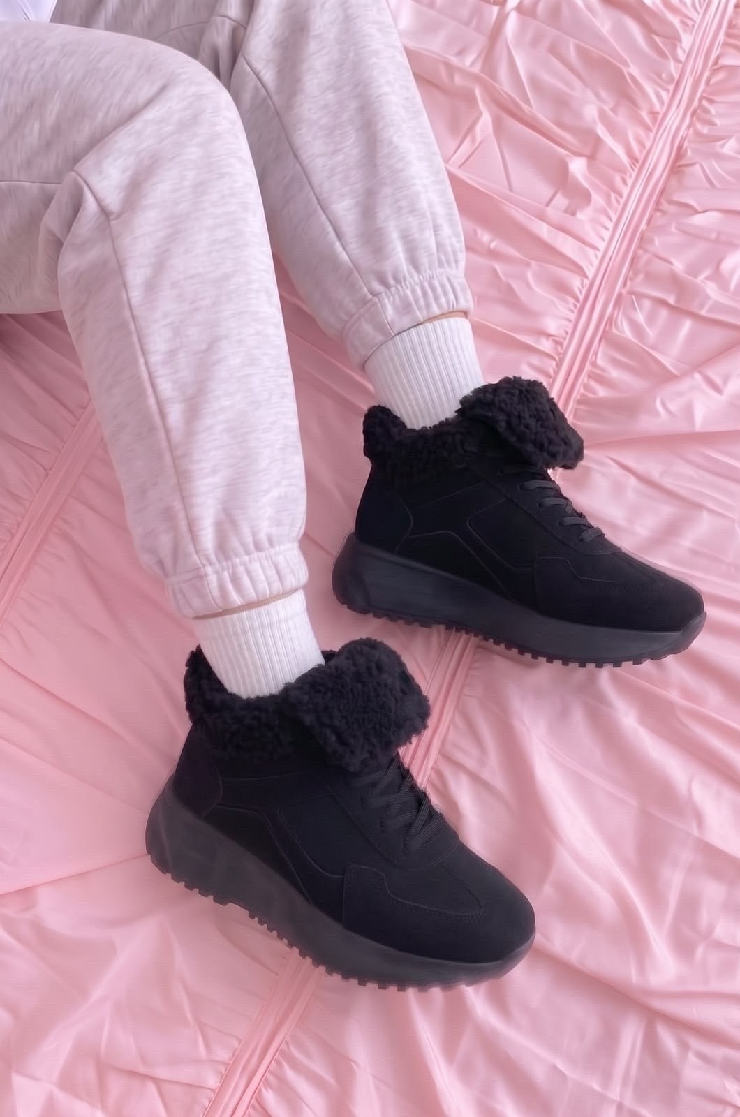 ,кроссовки замшевые зимние с мехом кабlook 262033275,женские зимние кроссовки,зимние кроссовки, женская