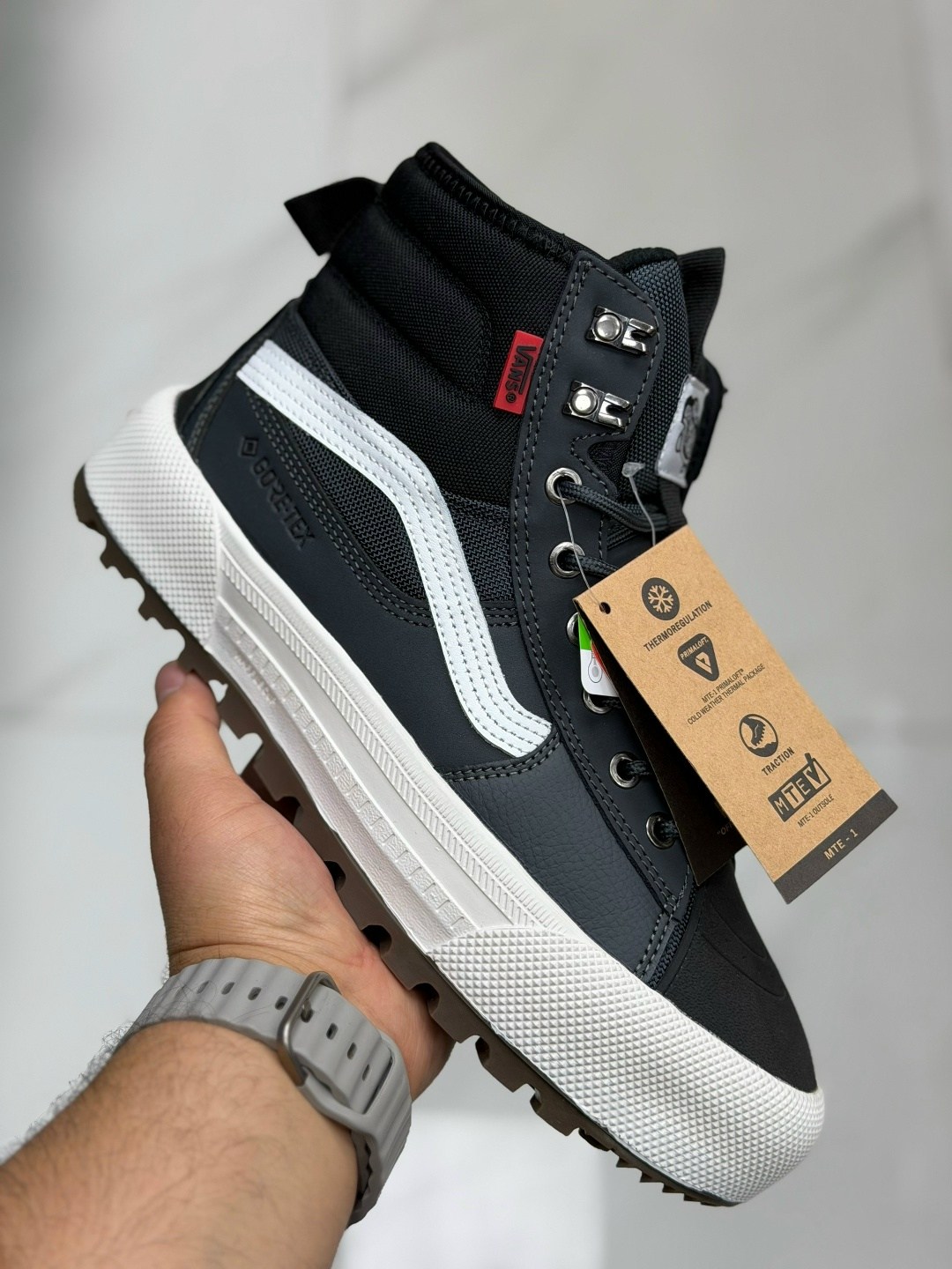 ,кроссовки мужские vans,кроссовки зимнее,кроссовки sk8-hi gore tex mte 3 vans коричневый,ботинки vans