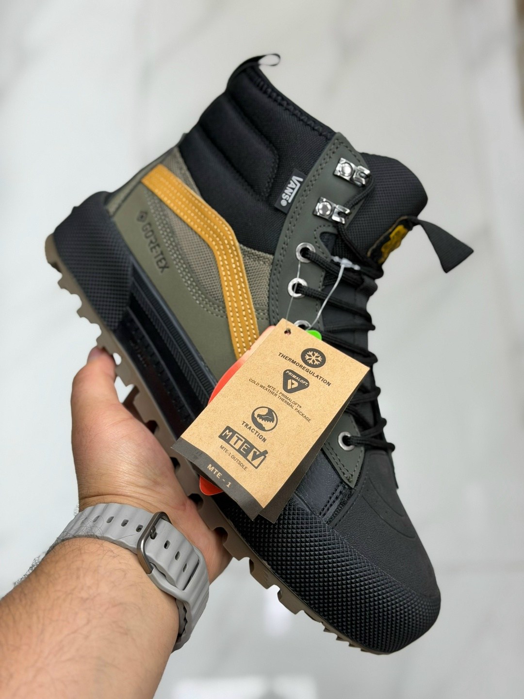 ,кроссовки мужские vans,кроссовки зимнее,кроссовки sk8-hi gore tex mte 3 vans коричневый,ботинки vans