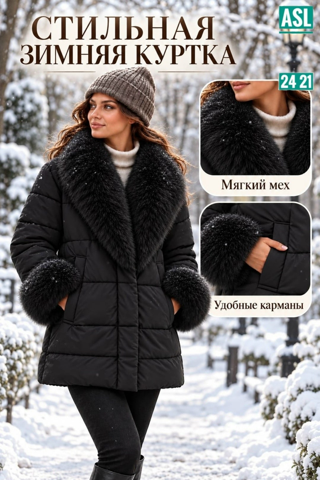 куртка зимняя короткая с мехом blacklook,женская зимняя куртка,зимняя куртка пуховик,куртка зимняя,куртка зима