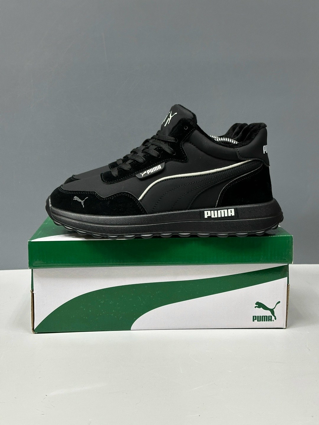 зимние кроссовки мужские "puma",мужские зимние кроссовки с мехом puma,мужские кроссовки puma,мужские зимние кроссовки,кроссовки puma зимние