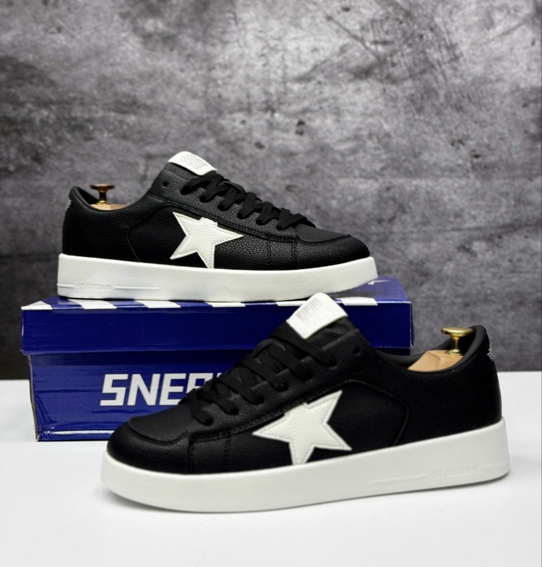 мужской кроссовки,кроссовки мужские golden goose stardan leather/leather star черные 42 eu,кеды женские golden goose stardan leather/leather star черные 38 eu,черные кроссовки,кеды мужские