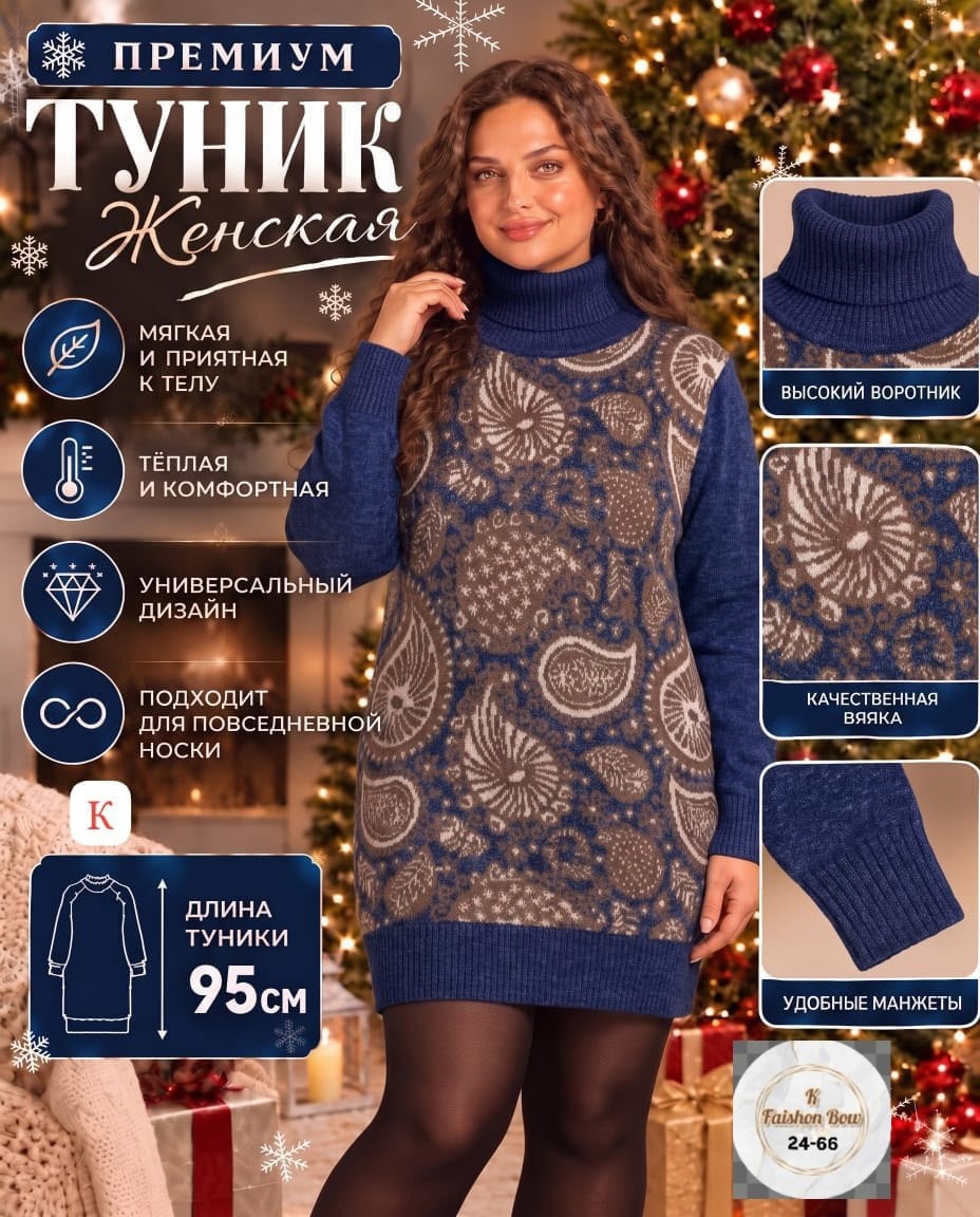 вязаные туники,туника нарядная,теплая туника,туника женская,туника женская теплая