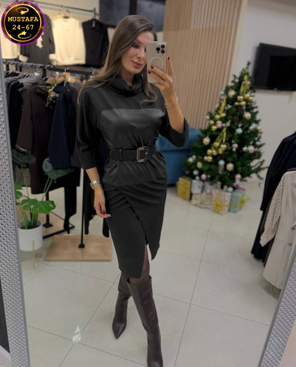 платье,кожаное платье,платье с поясом,платье из экокожи,платье комбинированное