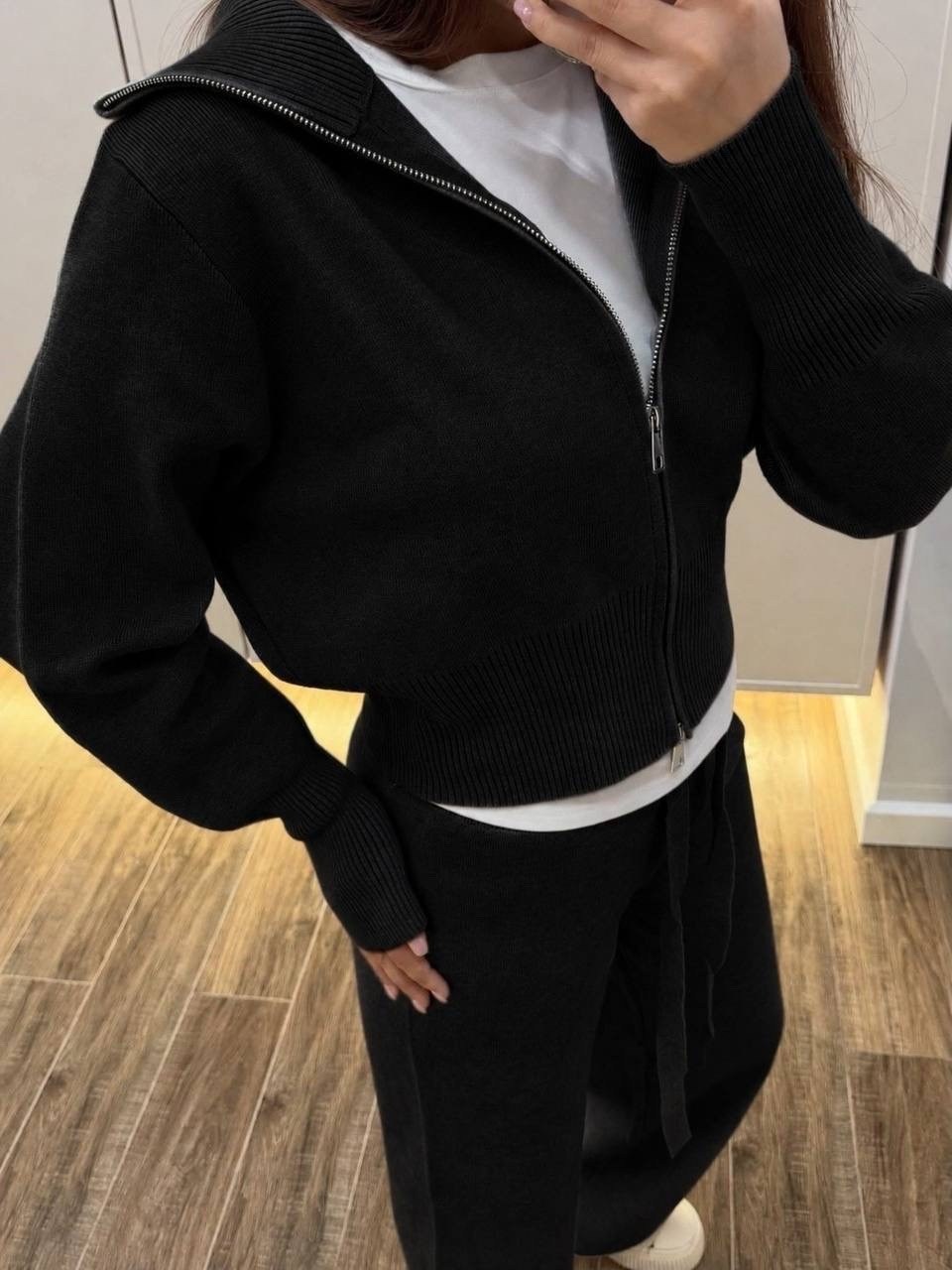 костюм брючный с капюшоном futurcouture,женский костюм,костюм спортивный,костюм на флис,костюм