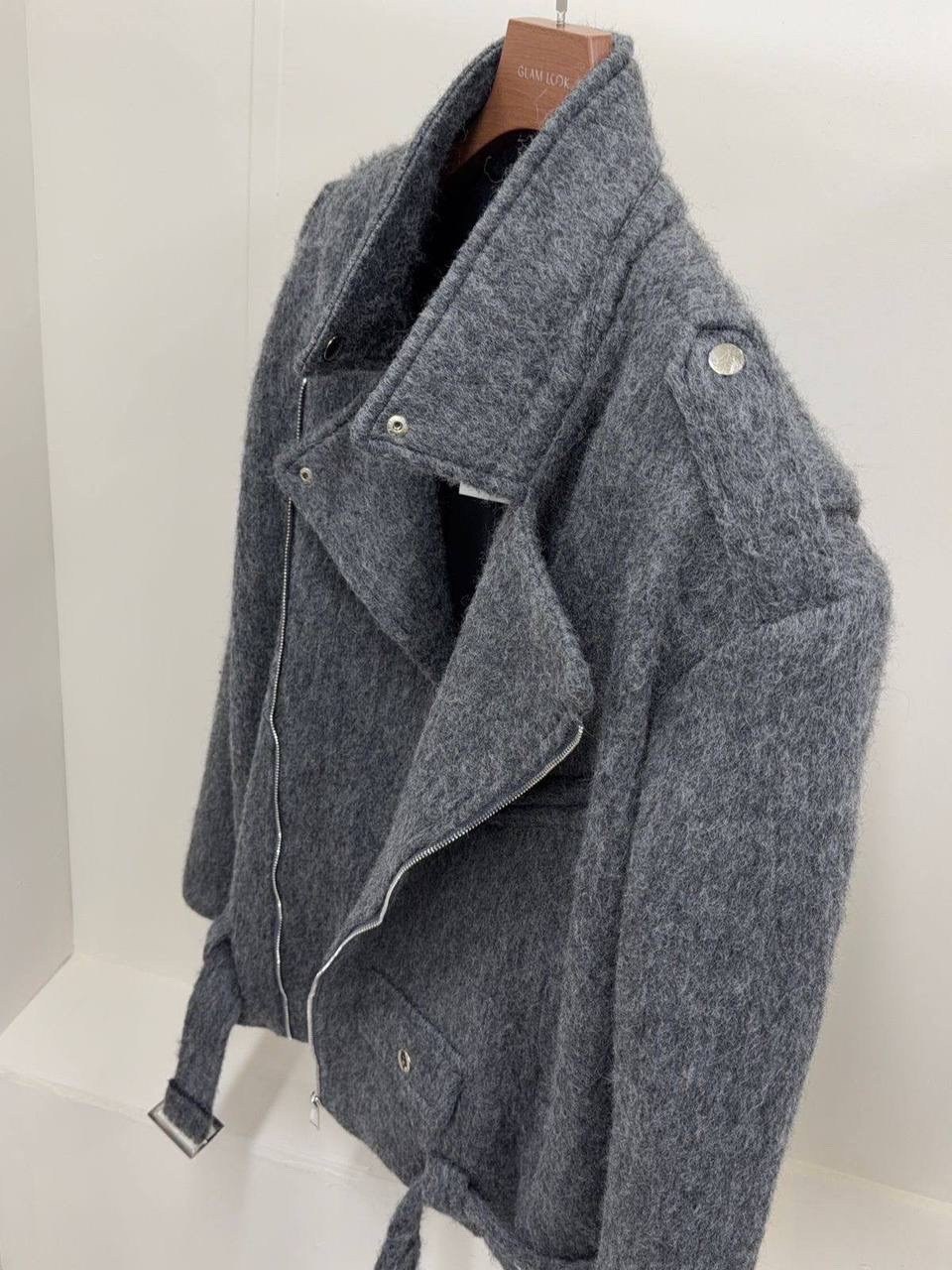 куртка из пальтовой ткани,куртка из пальтовой ткани графит,куртка из пальтовой ткани fly,пальто косуха,косуха шерстяная куртка из пальтовой ткани