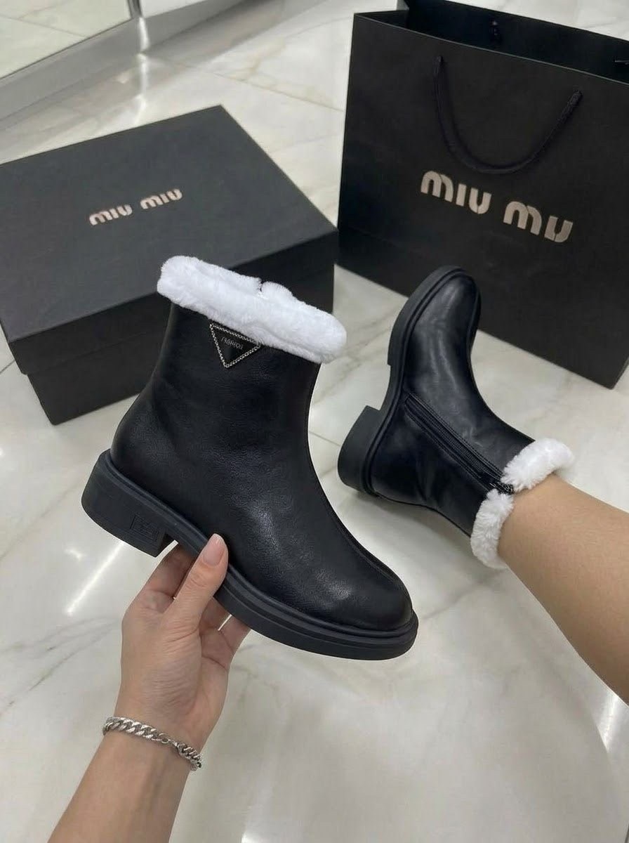 ,ботинки miu miu,женские ботинки,женская зимняя ,женские зимние сапоги