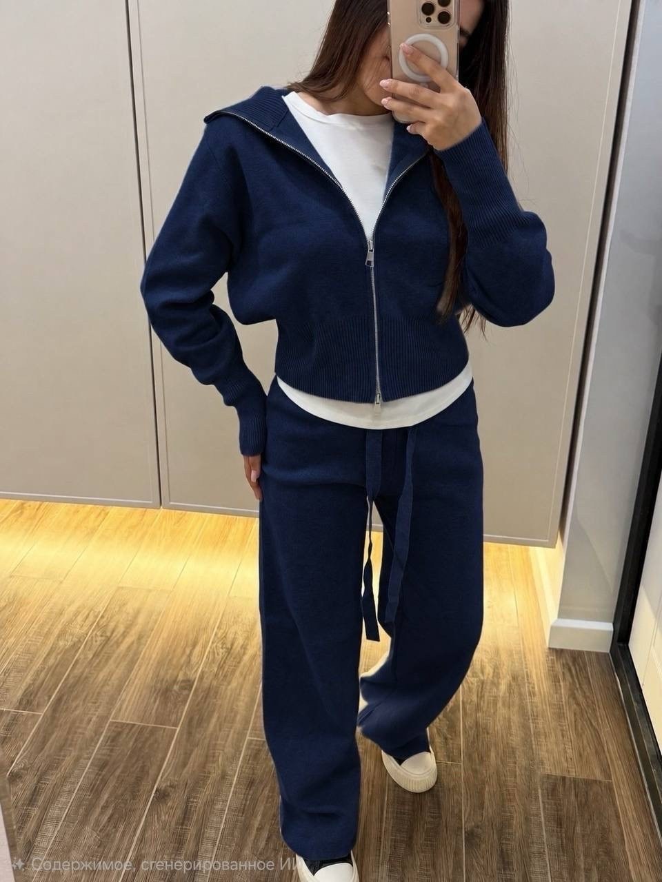 костюм брючный с капюшоном futurcouture,женский костюм,костюм спортивный,костюм на флис,костюм