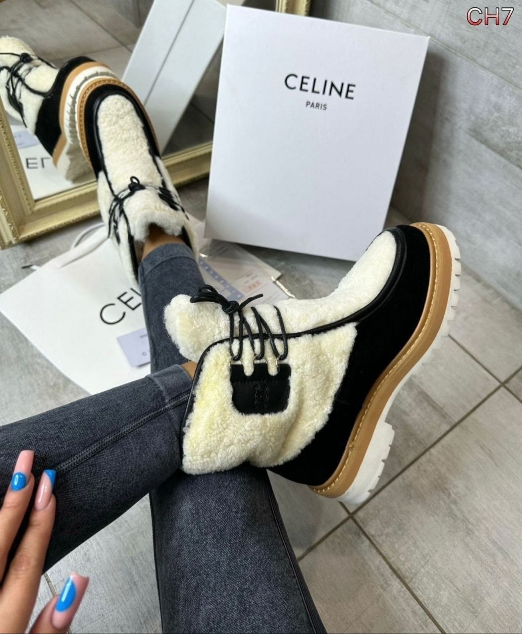 ботинки celine,ботинки женские celine,ботинка женские зимние,зимняя женская ,зимние ботинки