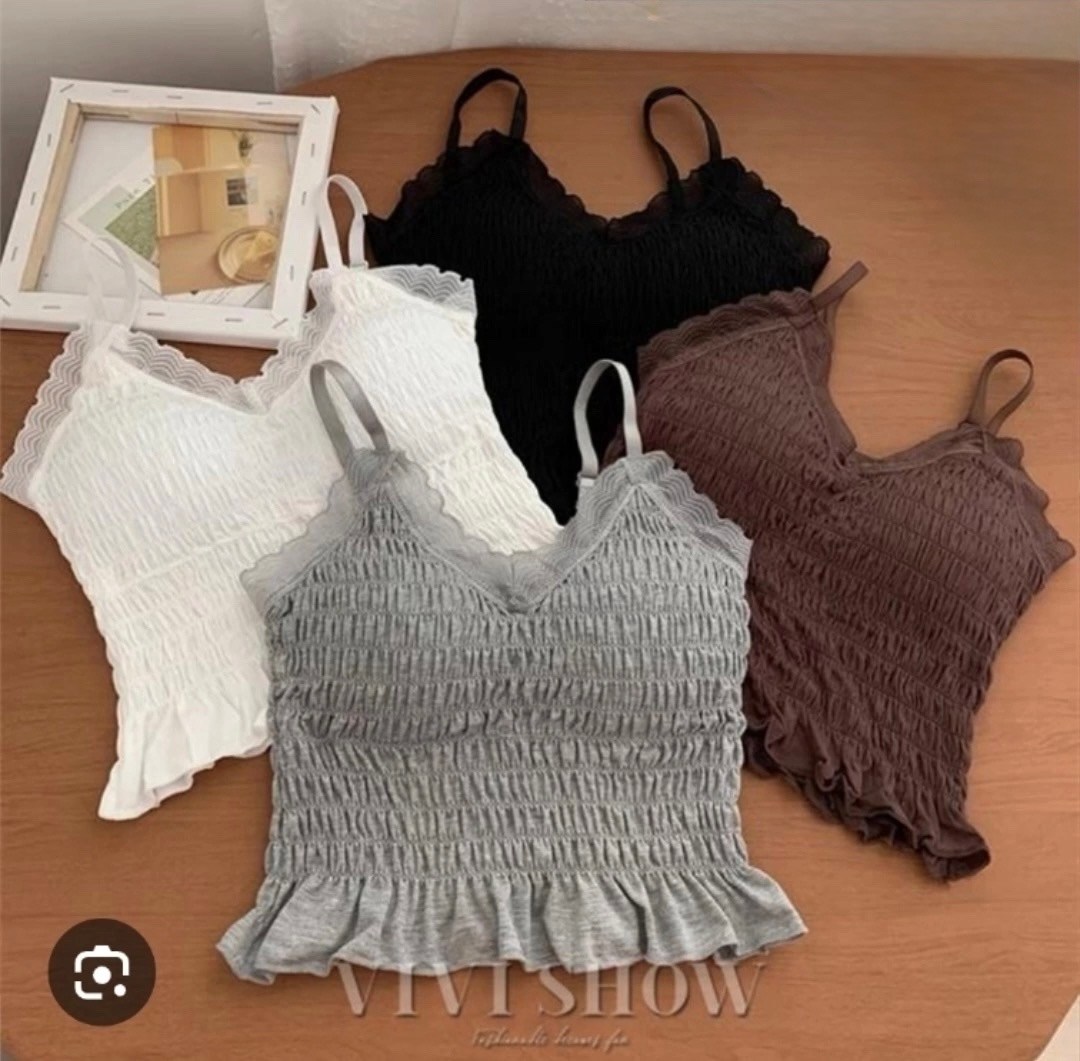 топ с атласным бантиком и жемчужинами h. h. fashion,кружевная майка,топ с атласным бантиком и жемчужинами h. h. fashion 216918244,летняя кружевная бретелька с бантом для женщин,топ с кружевной отделко