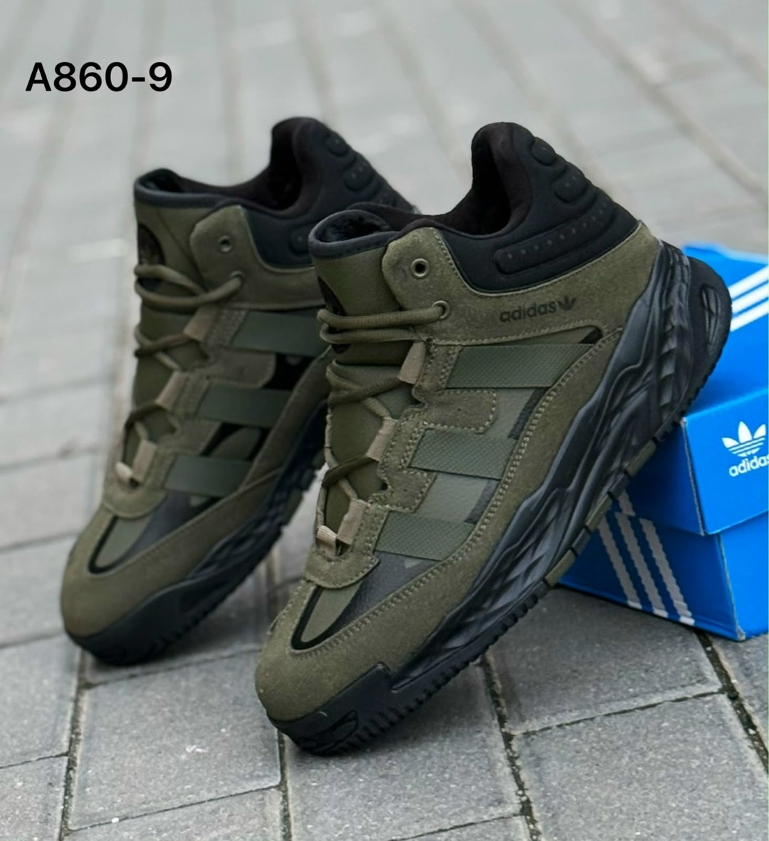 зимние кроссовки adidas niteball hi,кроссовки мужской adidas,кроссовки adidas niteball,зимние кроссовки adidas niteball hi цвет зеленый,кроссовки adidas