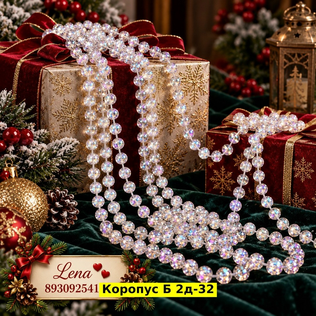 украшение новогоднее,новогоднее украшение бусы,ёлочные украшения,елка с бусами,новогодние бусы на елку