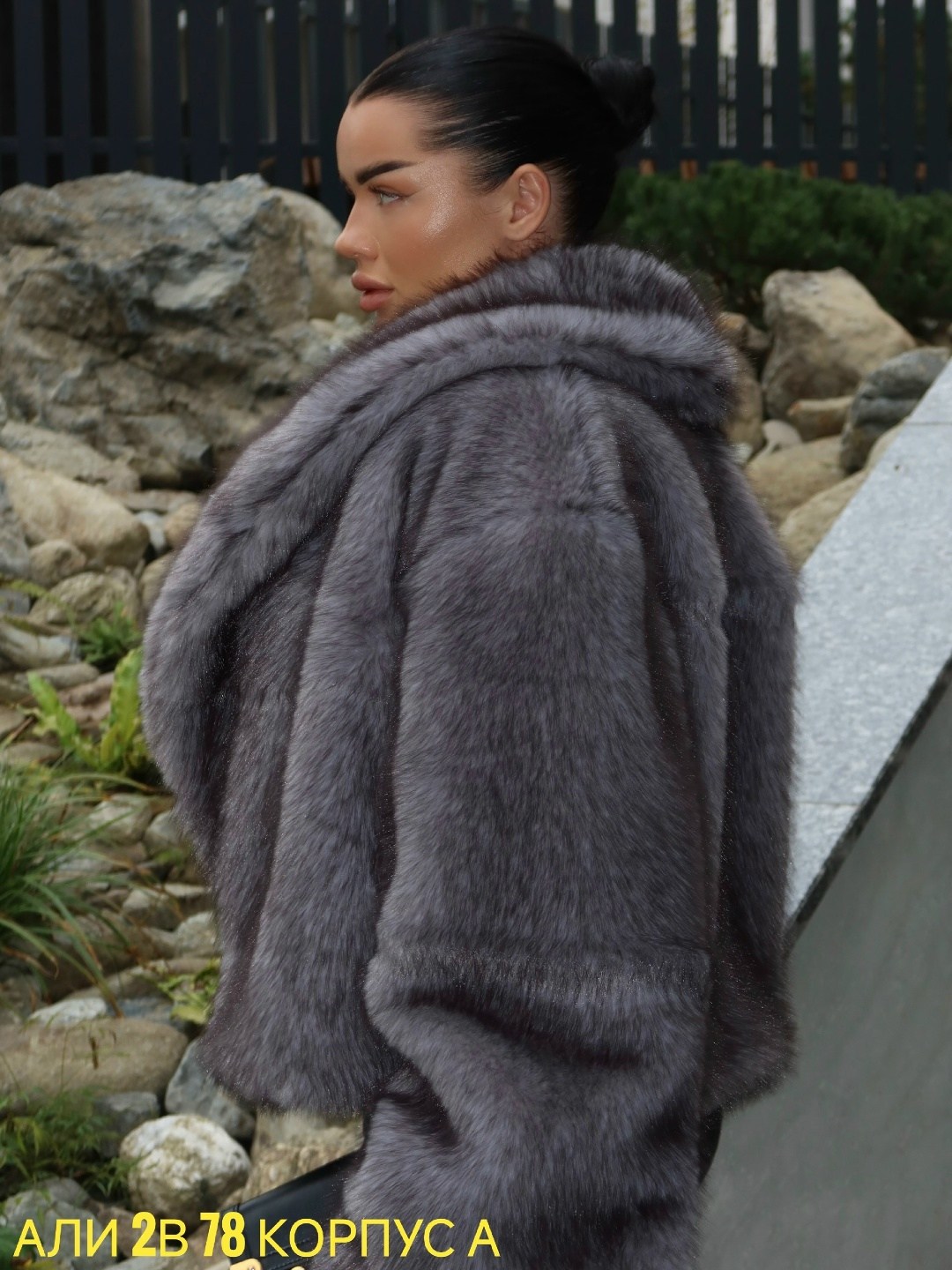 шуба короткая серая экомех yana furs,шуба короткая,искусственная шуба,шубка,норковая шуба автоледи