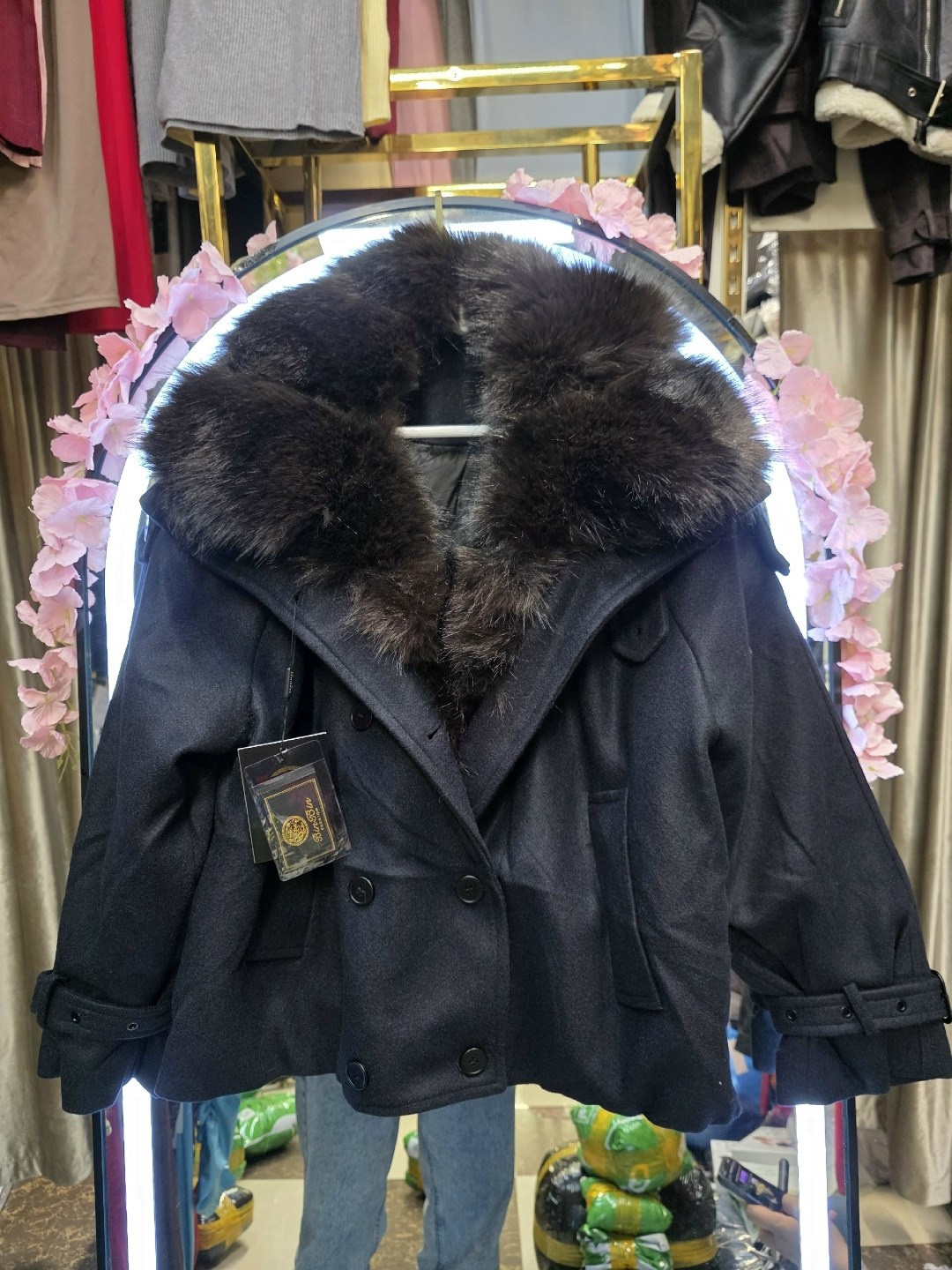 полупальто с мехом,пальто с мехом,пальто женское с мехом,теплое пальто,пальто турция с мехом