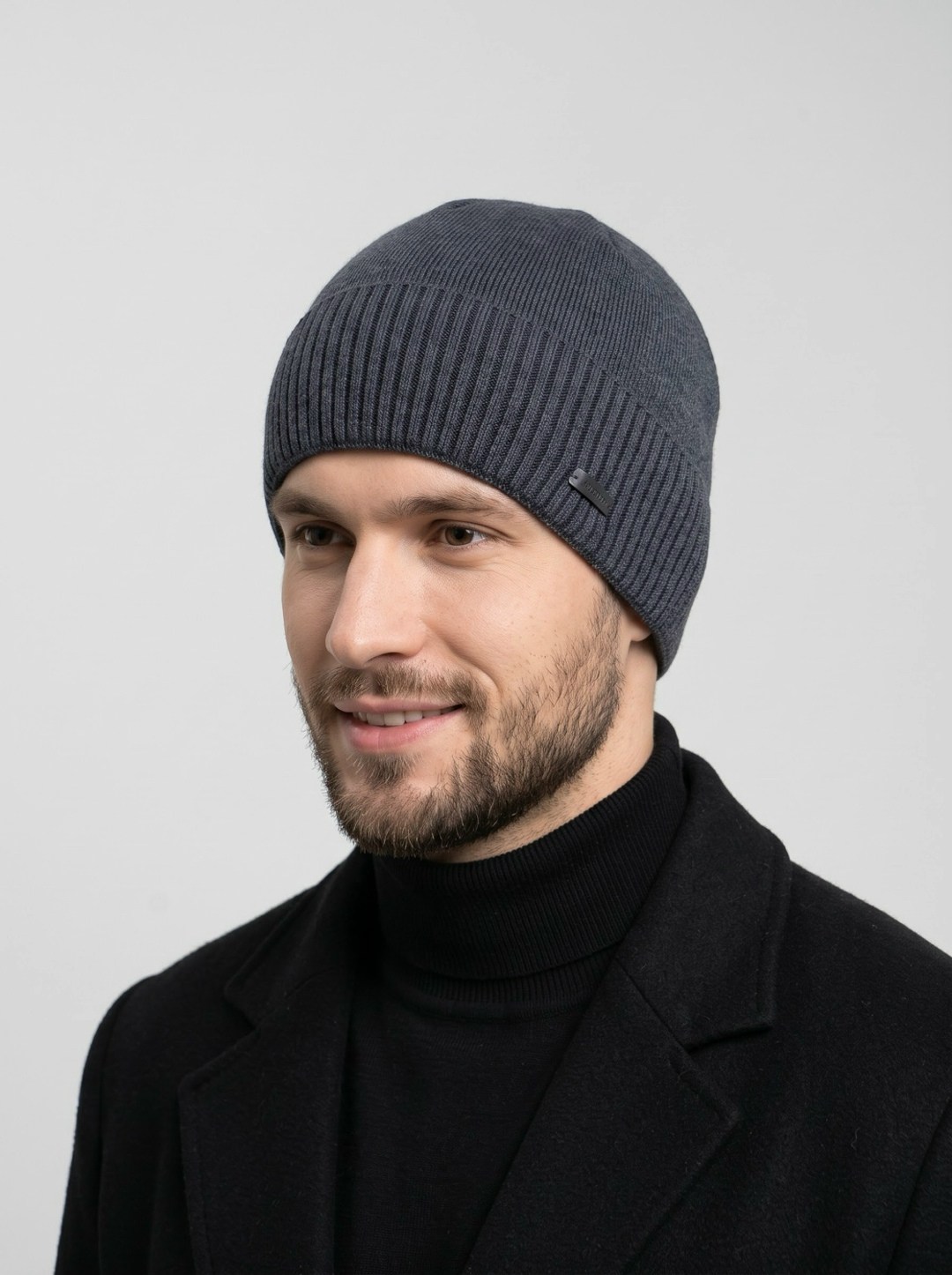 мужская шапка,мужские шапки бини,зимняя мужская шапка,шапка для мужчин,шапка мужская с отворотом