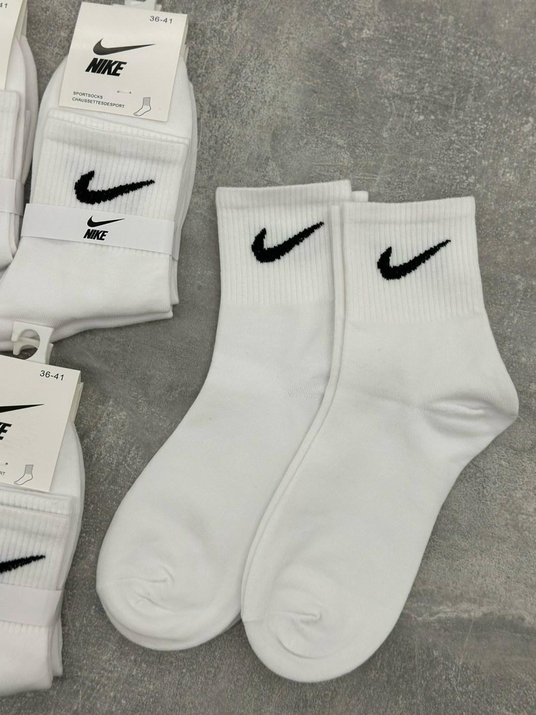 носки nike,мужские носки nike,мужские носки,носки спорт,комплект носков женских nike н5ж белых 37-41 5 пар
