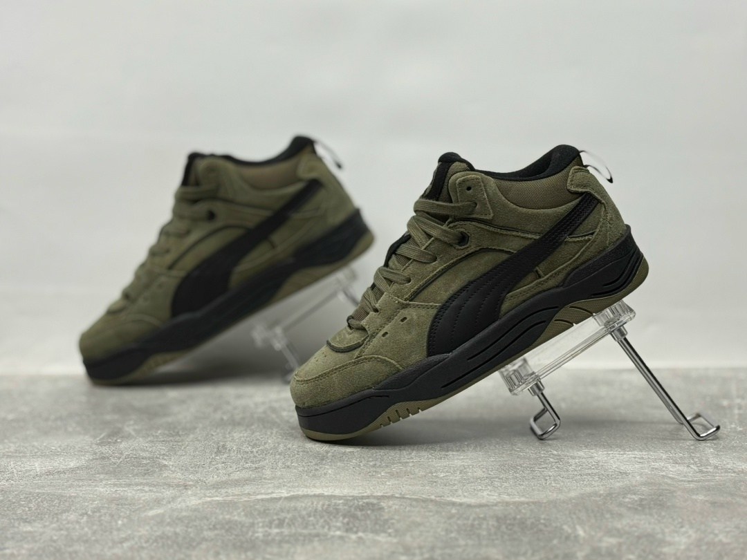 зимние кроссовки puma 180 high,кроссовки puma,puma 180 high winter зеленые замша мужские,кроссовки puma 180,кроссовки мужские puma