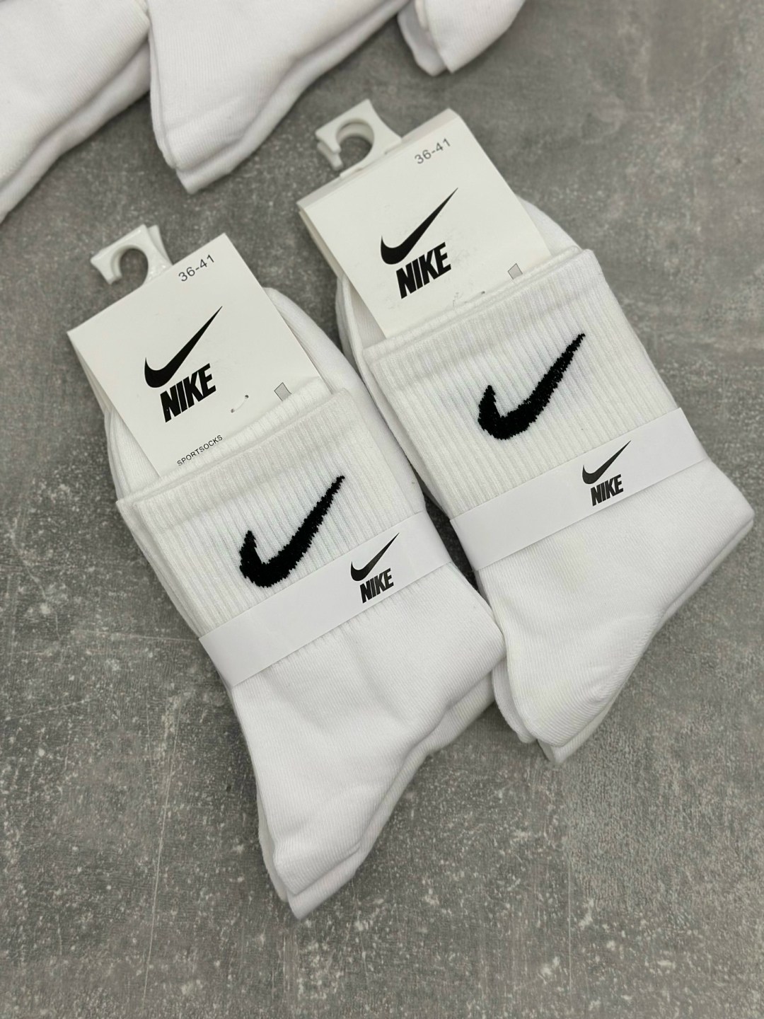 носки nike,мужские носки nike,мужские носки,носки спорт,комплект носков женских nike н5ж белых 37-41 5 пар