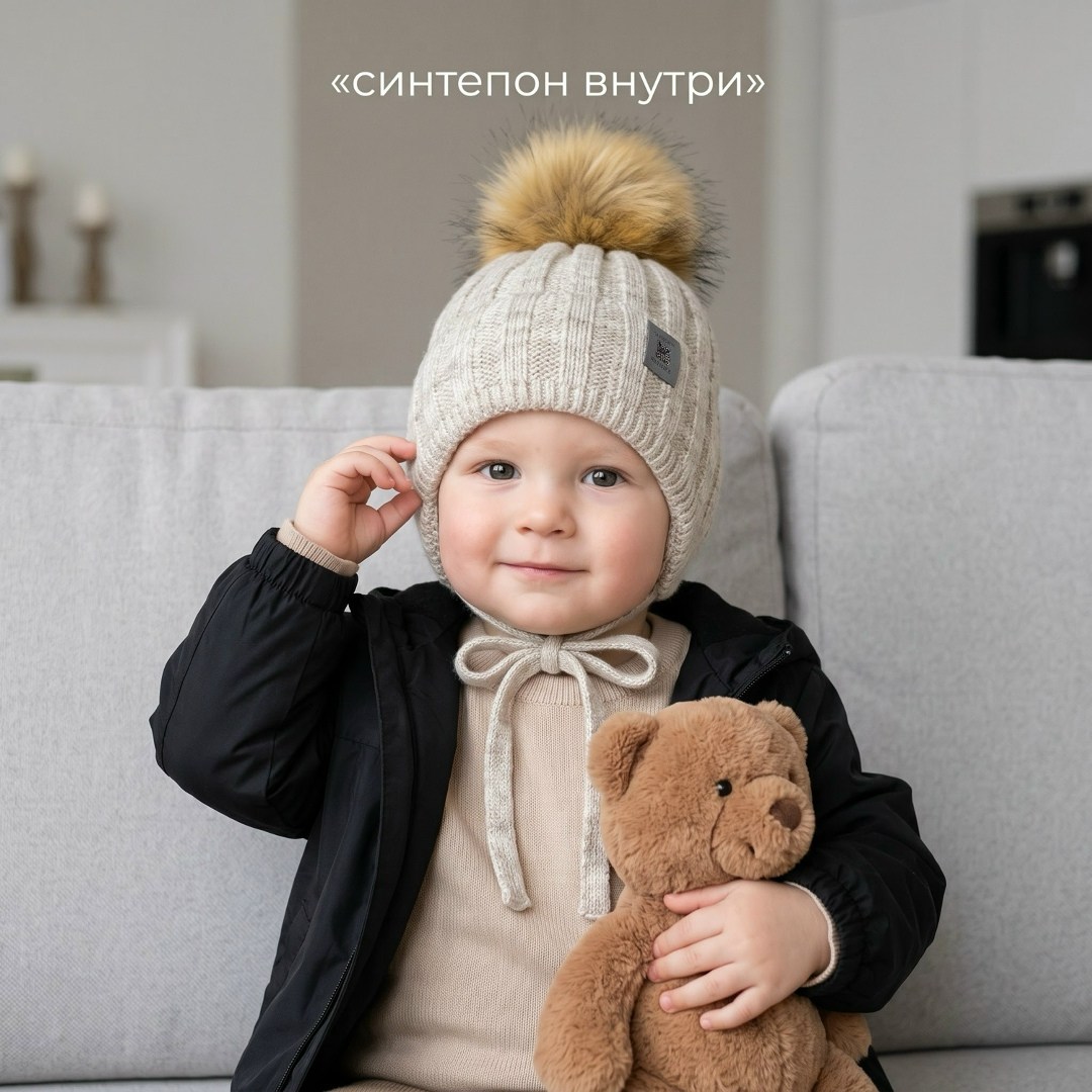 шапка зимняя для мальчика,шапка для мальчика с помпоном,шапка для мальчика,зимняя шапка детская,шапка для новорожденного