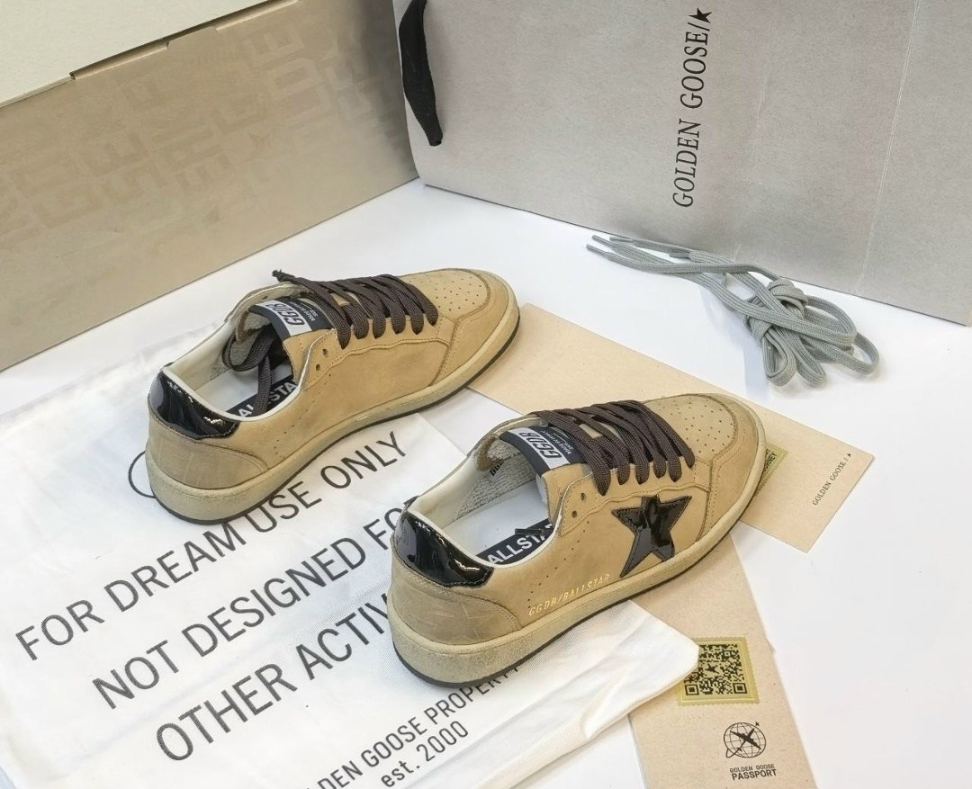 кроссовки ball star golden goose,кроссовки golden goose,кроссовки golden goose ball-star low-top бежевый,,кожаные кроссовки golden goose ball star