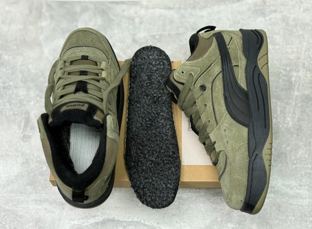 зимние кроссовки puma 180 high,кроссовки puma,puma 180 high winter зеленые замша мужские,кроссовки puma 180,кроссовки мужские puma