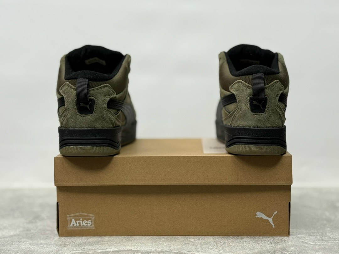 зимние кроссовки puma 180 high,кроссовки puma,puma 180 high winter зеленые замша мужские,кроссовки puma 180,кроссовки мужские puma