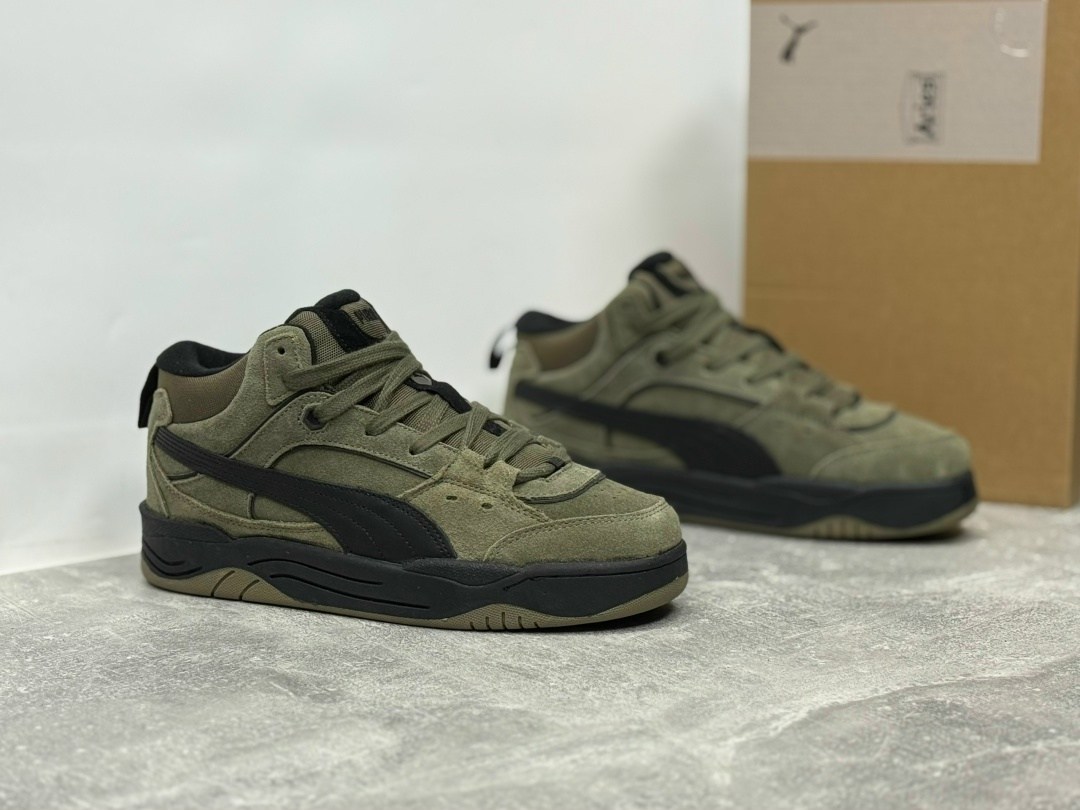зимние кроссовки puma 180 high,кроссовки puma,puma 180 high winter зеленые замша мужские,кроссовки puma 180,кроссовки мужские puma