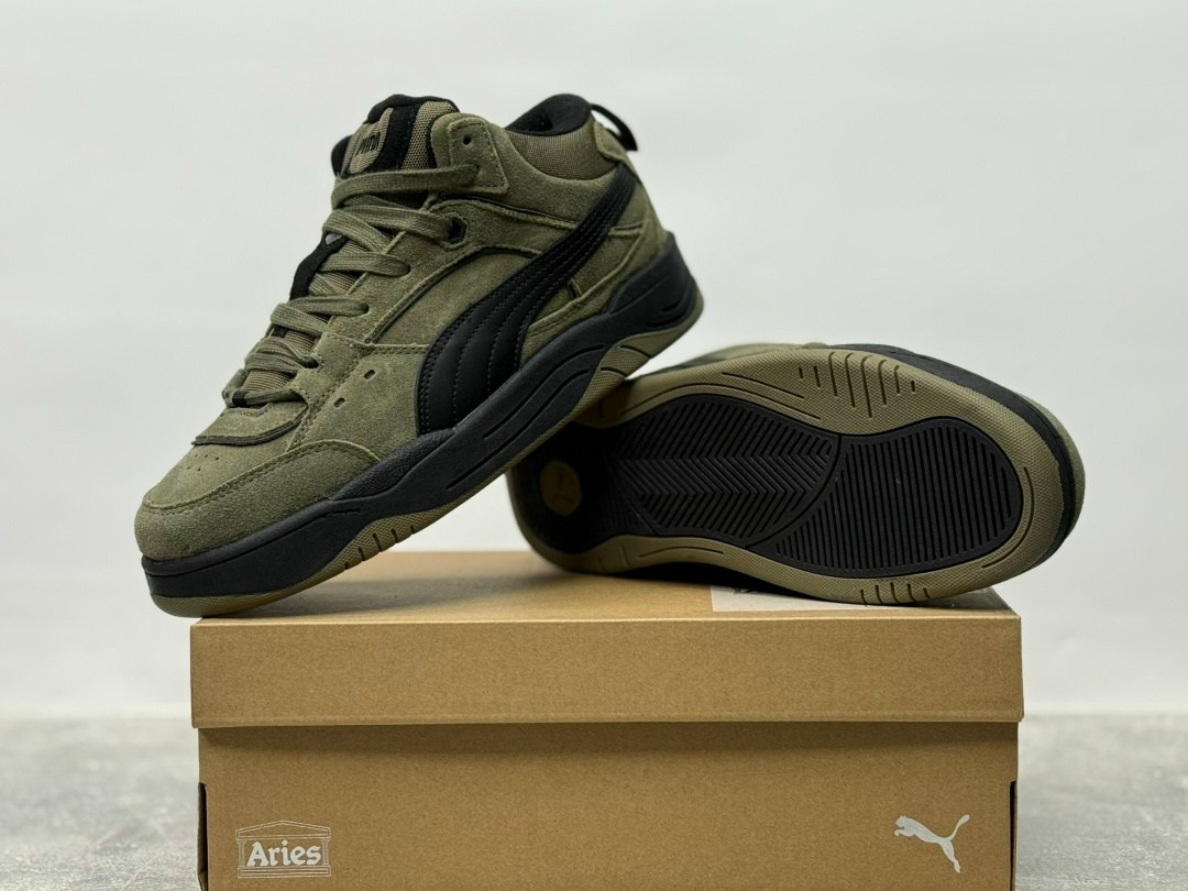 зимние кроссовки puma 180 high,кроссовки puma,puma 180 high winter зеленые замша мужские,кроссовки puma 180,кроссовки мужские puma