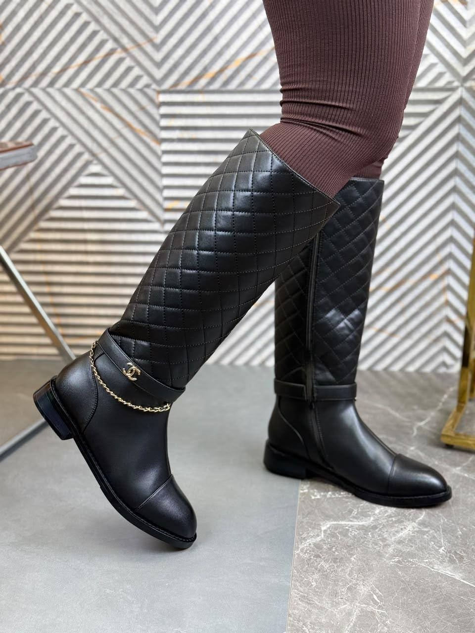 сапоги chanel,сапоги шанель,,сапоги модные,женские сапоги