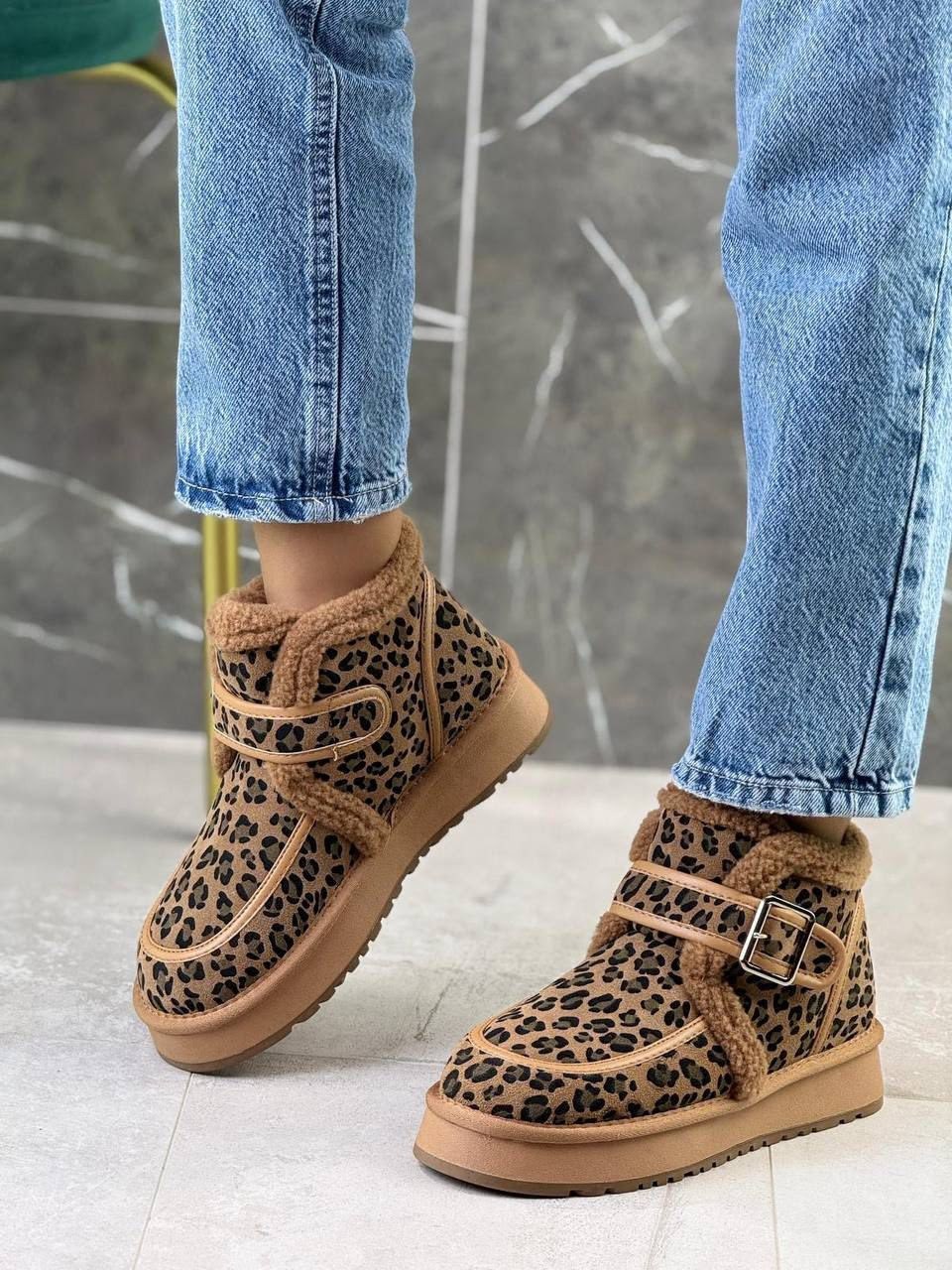 леопардовые угги женские короткие shoe world 264220472,угги женские,,леопардовые угги,угги