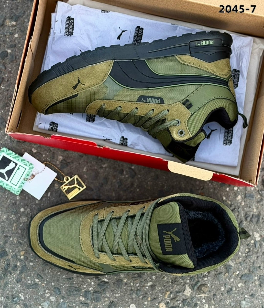 мужские кроссовки puma,кроссовки мужские,зимние кроссовки puma,кроссовки,кроссовки хаки