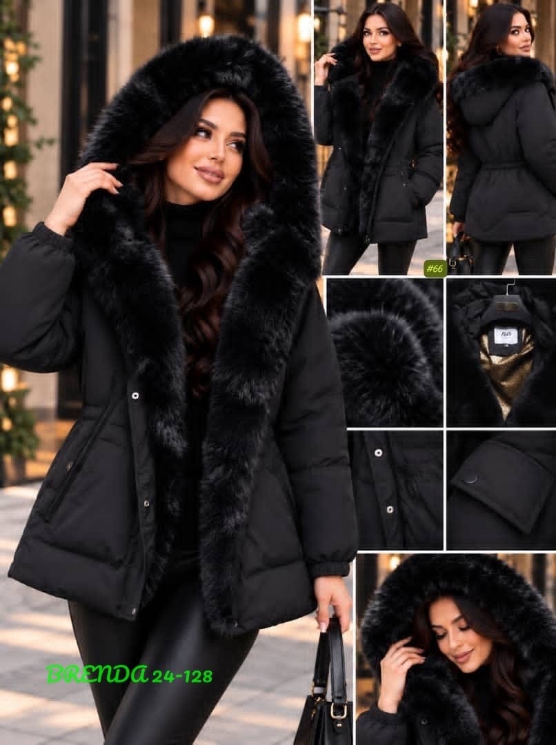куртка - пуховик с мехом чернобурки city furs,пуховик женский,пуховики с мехом,куртка зимняя с мехом,утолщенная женская новая зимняя куртка с тонким капюшоном и большим меховым воротником