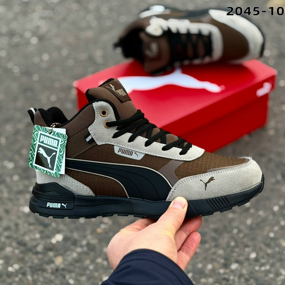 мужские кроссовки puma,кроссовки мужские,зимние кроссовки puma,кроссовки,кроссовки хаки