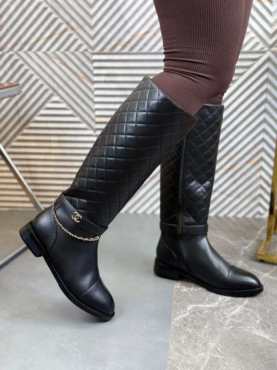 ,сапоги chanel,сапоги шанель,сапоги модные,кожаные сапоги