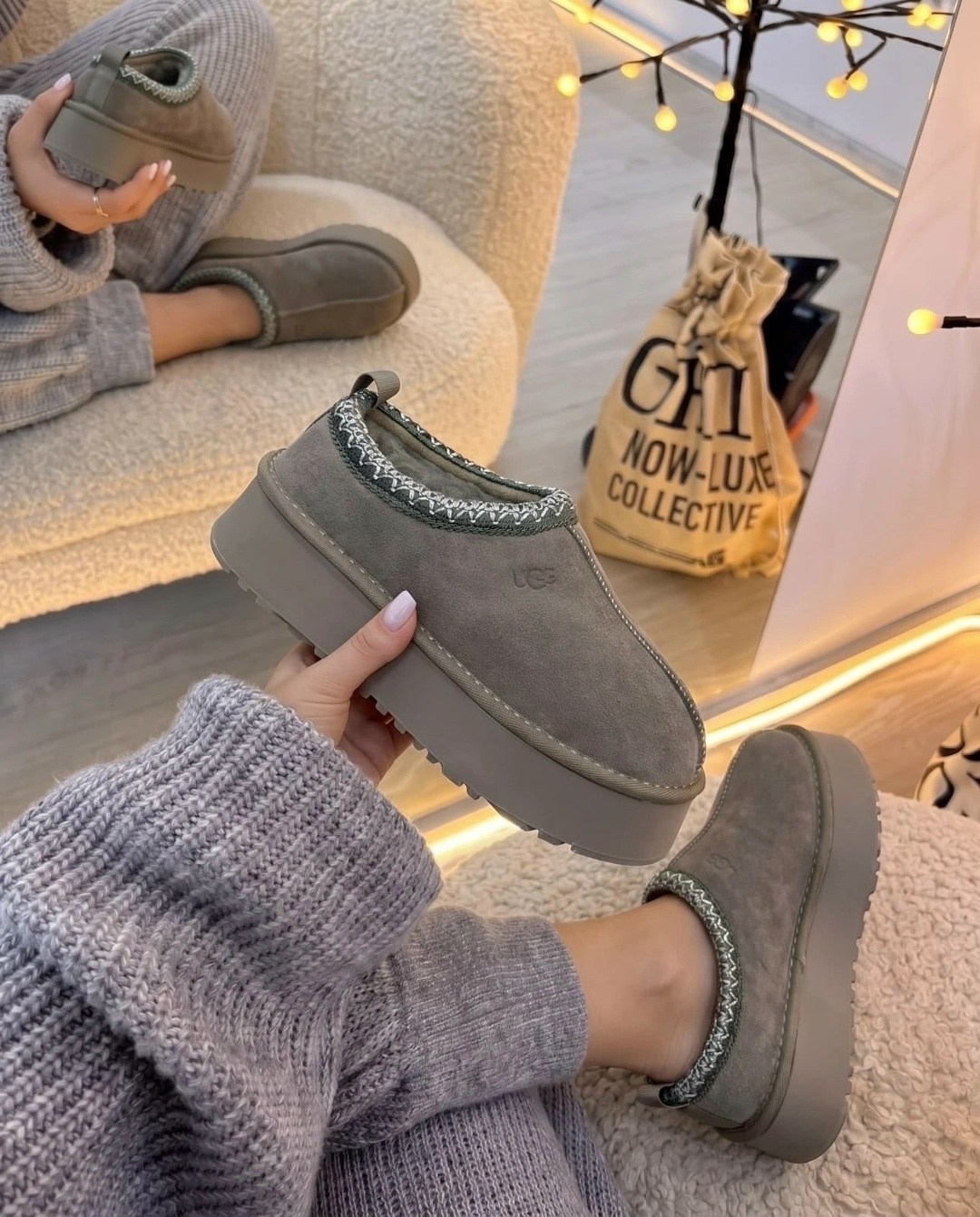 женские угги,,зимние удобные кроссовки ugg на толстой подошве,угги женские ugg,ugg женские