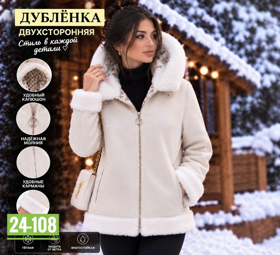 дубленка двухсторонняя,дубленка женская,зимняя дубленка,эко дубленка,дубленка женская зимняя